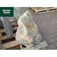 Natural Silver Quartz Stone Monolith - 490mm High Pre-Drilled Water Feature - Ref: SQ-317