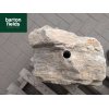 Natural Silver Quartz Stone Pre-Drilled Monolith Water Feature: SQ-403 - 560mm High