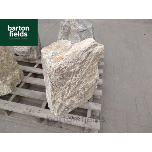 Natural Silver Quartz Stone Pre-Drilled Monolith Water Feature: SQ-403 - 560mm High