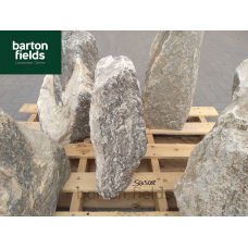 Natural Silver Quartz Stone Pre-Drilled Monolith Water Feature: SQ-508 - 500mm High