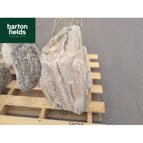 Natural Silver Quartz Stone Pre-Drilled Monolith Water Feature: SQ-509 - 570mm High