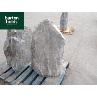 Natural Silver Quartz Stone Pre-Drilled Monolith Water Feature: SQ-612 - 915mm High