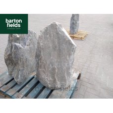 Natural Silver Quartz Stone Pre-Drilled Monolith Water Feature: SQ-612 - 915mm High