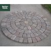 Tumbled 50mm Block Paving Circle, Original Blend - 1.55mtr Diameter
