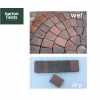 Tumbled 50mm Block Paving Circle in Brindle Colour - 1.55mtr Diameter