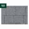 Block Paving: Granite Effect Shot Blast Paving in Dark Grey - 210x170x50mm - Pack 8.0m2