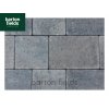 Contemporary 2 Size Block Paving in Graphite Blend - Pack 8.25m2