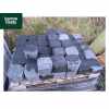 Tumbled Block Paving Low Kerbs for Driveways in Charcoal - 140mm High