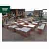 Natural Sandstone 48cm x 48cm Pier Cap in Galaxy Black Colour - for 2 Brick Pier