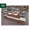 Natural Black Sandstone Reclaimed Style 2 Brick Pier Caps - 500mm x 500mm x 50mm