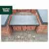 Black Copings: Natural Granite Flat Double Coping Stone in Emperor Black - 600mm x 300mm x 40mm