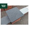 Black Pier Caps: Natural Granite 48cm x 48cm Pier Cap in Emperor Black - for 2 Brick Pillar