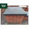 Black Pier Caps: Natural Granite 60cm x 60cm Pier Cap in Emperor Black - for 2 1/2 Brick Pillar