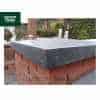 Black Pier Caps: Natural Granite 60cm x 60cm Pier Cap in Emperor Black - for 2 1/2 Brick Pillar