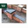 Black Pier Caps: Natural Granite 36cm x 36cm Pier Cap in Emperor Black - for 1 1/2 Brick Pillar