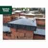 Black Pier Caps: Natural Granite 36cm x 36cm Pier Cap in Emperor Black - for 1 1/2 Brick Pillar