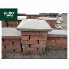 Natural Sandstone 36cm x 36cm Pier Cap in Forest Blend Colour - for 1.5 Brick Pier