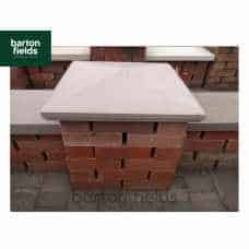 Natural Sandstone 48cm x 48cm Pier Cap in Forest Blend Colour - for 2 Brick Pier