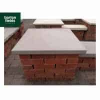 Natural Sandstone 60cm x 60cm Pier Cap in Forest Blend Colour - for 2.5 Brick Pier