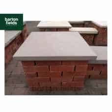 Natural Sandstone 60cm x 60cm Pier Cap in Forest Blend Colour - for 2.5 Brick Pier