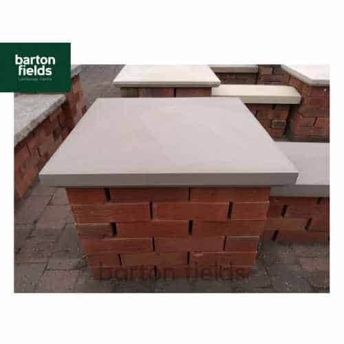 Natural Sandstone 60cm x 60cm Pier Cap in Forest Blend Colour - for 2.5 Brick Pier