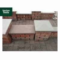 Natural Sandstone Flat Copings for Double Wall in Forest Blend Colour - 60x30x4cm