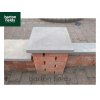 Natural Sandstone 36cm x 36cm Pier Cap in Galaxy Black Colour - for 1.5 Brick Pier