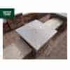 Natural Sandstone 48cm x 48cm Pier Cap in Galaxy Black Colour - for 2 Brick Pier
