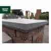 Natural Sandstone 48cm x 48cm Pier Cap in Galaxy Black Colour - for 2 Brick Pier
