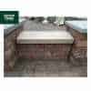 Natural Sandstone Twice Weathered Copings for Double Wall in Galaxy Black Colour - 600x300x50-75mm