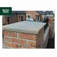 Natural Sandstone 48cm x 48cm Pier Cap in Galaxy Black Colour - for 2 Brick Pier