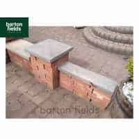 Natural Sandstone Flat Copings for Single Wall in Galaxy Black Colour - 60x15x4cm