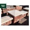 Natural Sandstone 48cm x 48cm Pier Cap in Mint Colour - for 2 Brick Pier