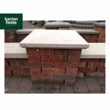 Natural Sandstone 48cm x 48cm Pier Cap in Mint Colour - for 2 Brick Pier