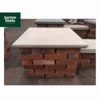 Natural Sandstone 60cm x 60cm Pier Cap in Mint Colour - for 2.5 Brick Pier