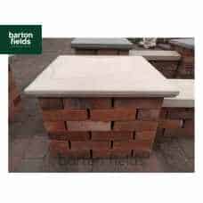 Natural Sandstone 60cm x 60cm Pier Cap in Mint Colour - for 2.5 Brick Pier