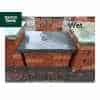Natural Black Sandstone Reclaimed Style Double Wall Coping Stones - 600mm x 400mm x 50mm