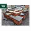 Natural Black Sandstone Reclaimed Style 2.5 Brick Pier Caps - 620mm x 620mm x 50mm