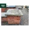 Natural Black Sandstone Reclaimed Style 2 Brick Pier Caps - 500mm x 500mm x 50mm