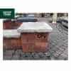 Natural Black Sandstone Reclaimed Style 2 Brick Pier Caps - 500mm x 500mm x 50mm