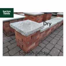 Natural Black Sandstone Reclaimed Style 1.5 Brick Pier Caps - 400mm x 400mm x 50mm 