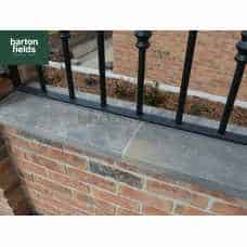 Natural Sandstone Flat Copings for Double Wall in Galaxy Black Colour - 60x30x4cm