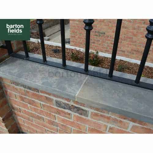 Natural Sandstone Flat Copings for Double Wall in Galaxy Black Colour - 60x30x4cm