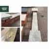 Natural Black Sandstone Reclaimed Style Double Wall Coping Stones - 900mm x 300mm x 50mm