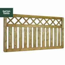 Cross Top Fence Panel 90cm x 180cm