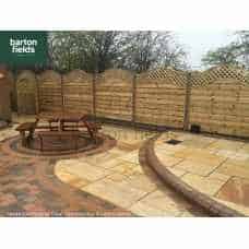 Chelsea Wave Top Fence Panel - 150cm x 180cm