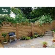 Chelsea Wave Top Fence Panel 180cm x 180cm