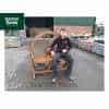Cartwheel Two Person Garden Seat - Made from Reclaimed Teak