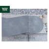 Natural Granite Curved Garden Bench in Dark Granite - 1500mm
