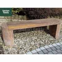 Natural Sandstone Straight Garden Bench in Rainbow Colour - 1420mm